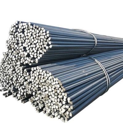 HRB400 HRB500 Custom Steel Rebars with Length 6-12M and Punching Service