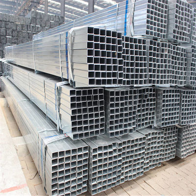 Superior Corrosion Resistance 0.12mm-6mm Thickness Hot Dip Galvanized Square Steel Pipe and Tube GI with ROHS Certificate