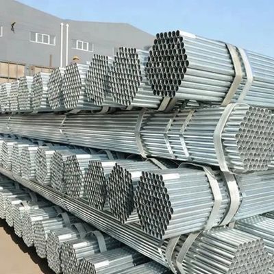 Strict Testing Regular Spangle Galvanized Steel Round Pipe with Assurance and Slightly Oiled