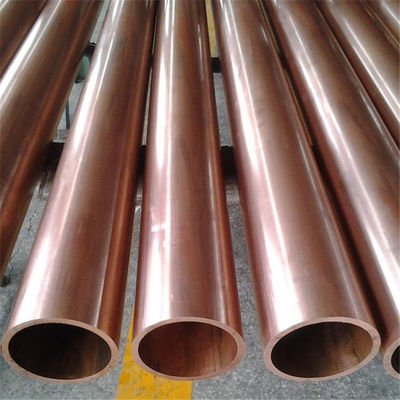 Thin Wall Copper Pipe with 1mm-220mm Wall Thickness and Decoiling Processing Service