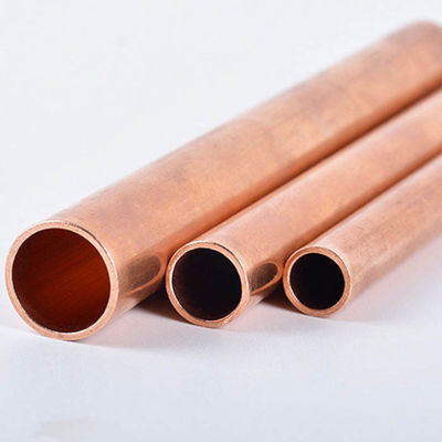 Thin Wall Copper Pipe with 1mm-220mm Wall Thickness and Decoiling Processing Service
