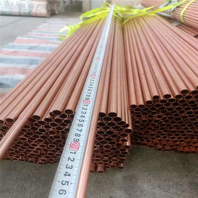 Thin Wall Copper Pipe with 1mm-220mm Wall Thickness and Decoiling Processing Service