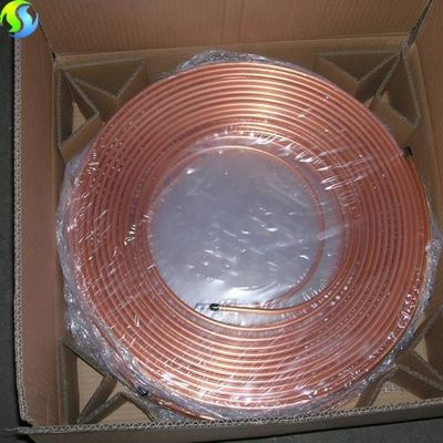 Thin Wall Copper Pipe with 1mm-220mm Wall Thickness and Decoiling Processing Service
