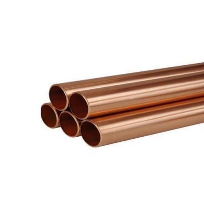 Raw Materials 2 Inch Copper Pipe with 1mm-220mm Wall Thickness and Ultimate Strength ≥ 195 MPa