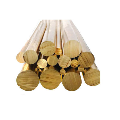 Length 1-6m or as Requirement Bending Service for Raw Materials 2m C1100 Copper Round Rod Flat Round Solid Brass Bars