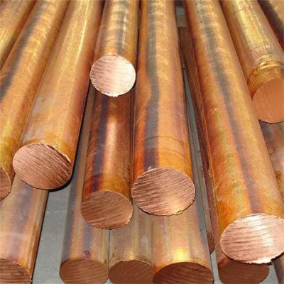 Length 1-6m or as Requirement Bending Service for Raw Materials 2m C1100 Copper Round Rod Flat Round Solid Brass Bars