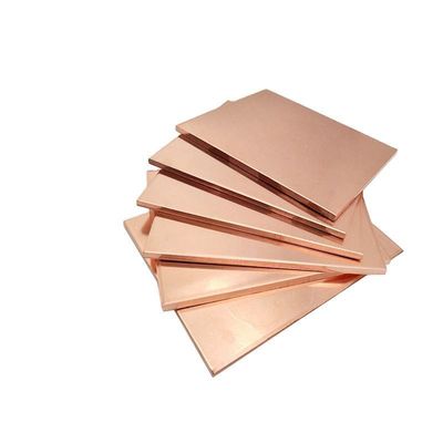 Non-Alloy C1100P Copper Sheet Plate with Bending Processing Service One Ton Minimum Order