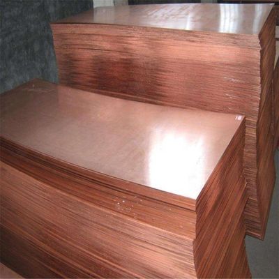 20~2500mm Pure Copper Plate for Decoration Industry from Grade Copper