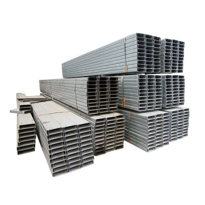 Galvanized Cold Rolled Steel U Channel for Curtain Wall Engineering and Tolerance ±1%